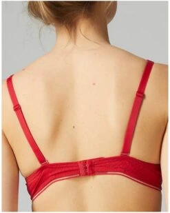 Simone Perele Soutien-gorge Triangle Simone Pérèle Bloom (Rouge Opéra) -Lingerie Belle soutien gorge triangle simone perele bloom rouge opera 2