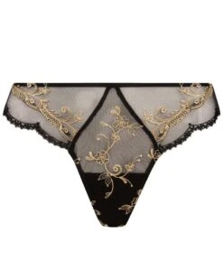 String Lise Charmel Déesse En Glam (Or Glamour) -Lingerie Belle string lise charmel deesse en glam or glamour 4