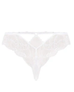 String Lise Charmel Féérie Couture (Blanc) -Lingerie Belle string lise charmel feerie couture blanc 6