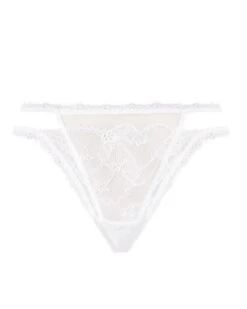 String Sexy Lise Charmel Féérie Couture (Blanc) -Lingerie Belle string sexy lise charmel feerie couture blanc 4