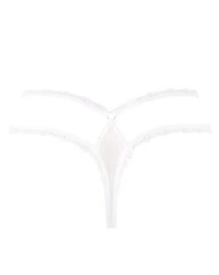 String Sexy Lise Charmel Féérie Couture (Blanc) -Lingerie Belle string sexy lise charmel feerie couture blanc 5