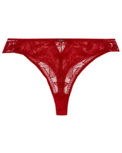 Tanga Aubade Coeur à Corps (Rouge Rebelle) -Lingerie Belle tanga aubade coeur a corps rouge rebelle 1