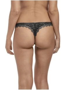 Tanga Wacoal Lace Perfection (Charcoal) -Lingerie Belle tanga wacoal lace perfection charcoal 2
