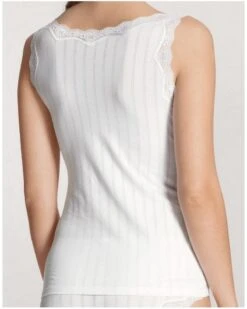 Tank Top Calida Etude Toujours (Blanc) -Lingerie Belle tank top calida etude toujours blanc 1