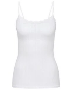 Top à Fines Bretelles Calida Etude Toujours (Blanc) 7 Top à Fines Bretelles Calida Etude Toujours (Blanc) -Lingerie Belle top a fines bretelles calida etude toujours blanc 2