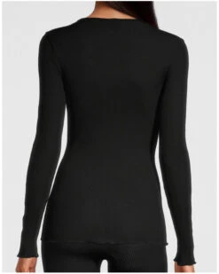 Top Manches Longues Oscalito 6656 (Noir) -Lingerie Belle top manches longues oscalito 6656 noir 2