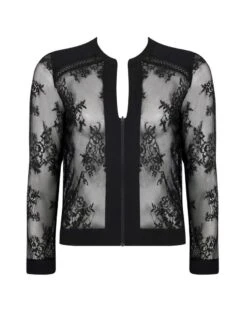 Veste Pyjama Lise Charmel Féérie Couture (Noir) -Lingerie Belle veste pyjama lise charmel feerie couture noir 3